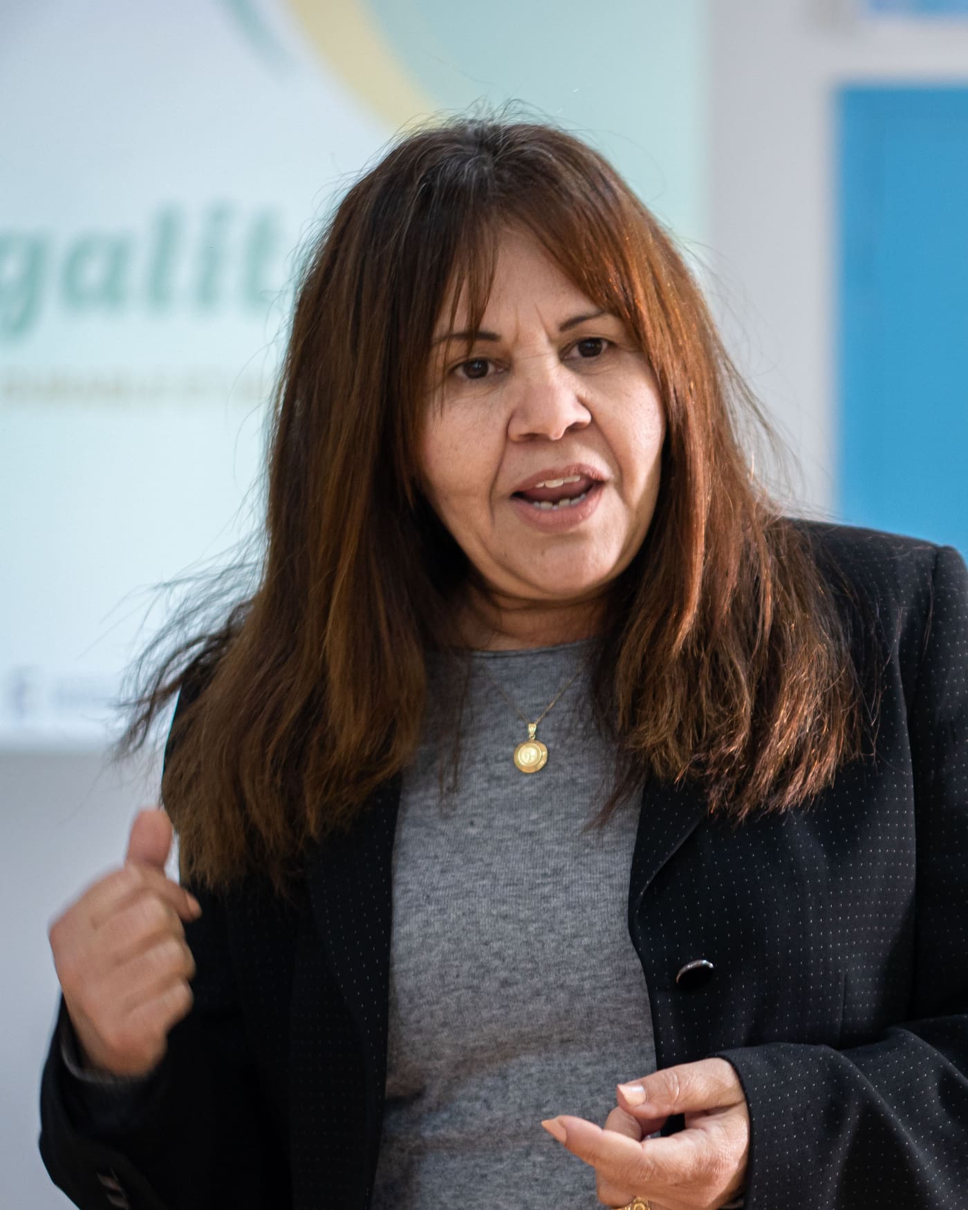Prise de parole lors d’une session de formation — Kasserine